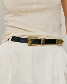 No. 15 Belt | Black/Gold