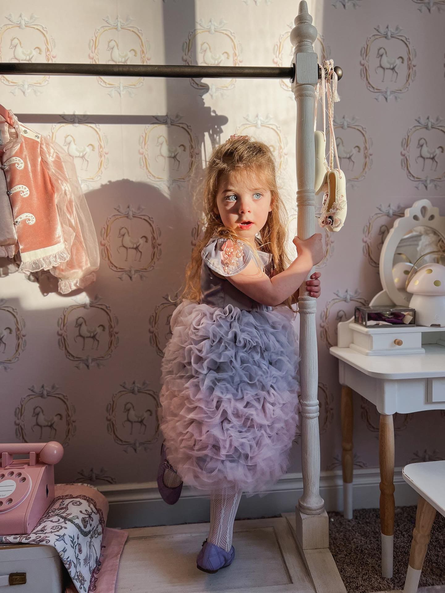 Mia Grey and Pink Ombré Cupcake Tulle Dress | Grey