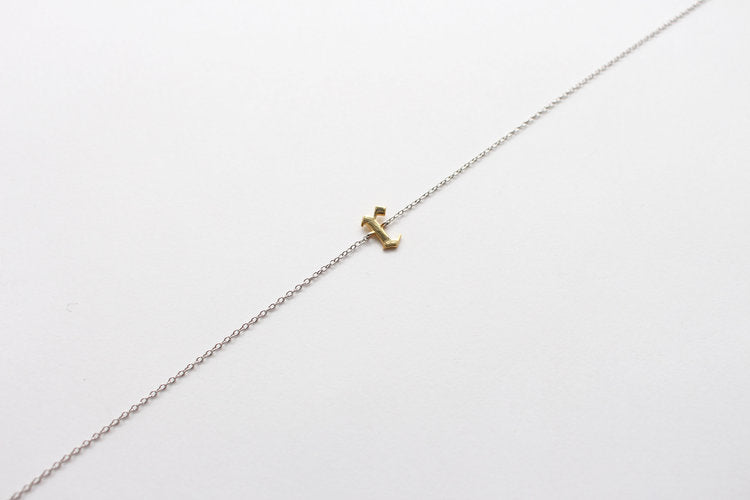 Single Letter Choker (Lowercase) | 925 Sterling Silver