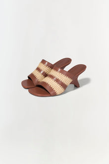 Womens | Shadow Mule Raffia Sandal | Sable
