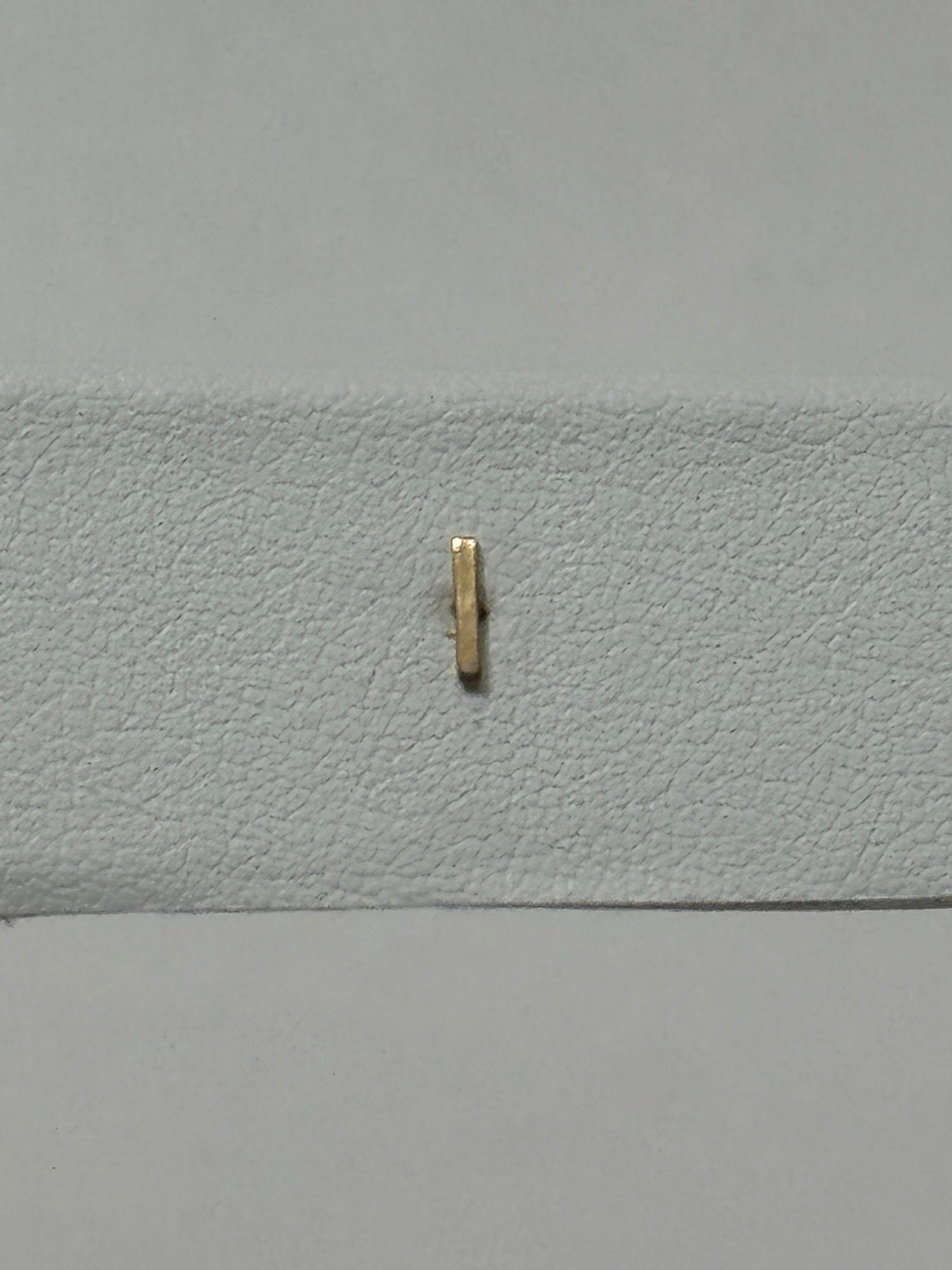 Tiny Initial Earring | 10K Yellow Gold