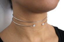 Pave Disc Slip-On Choker - Am Markdown 1112 | 18K Rose Gold-Plated