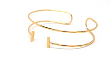 Bar Slip-On Cuff | 18K Rose Gold-Plated
