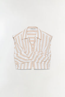 Womens | Emie Top | Sand Stripe