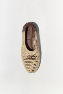 Womens | Eden Raffia Flat | Natural