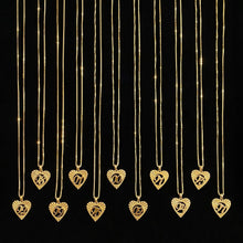 heart year pendant necklaces