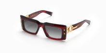 Womens | Imperial Sunglass | Red Swirl - Gold | Dark Grey Gradient