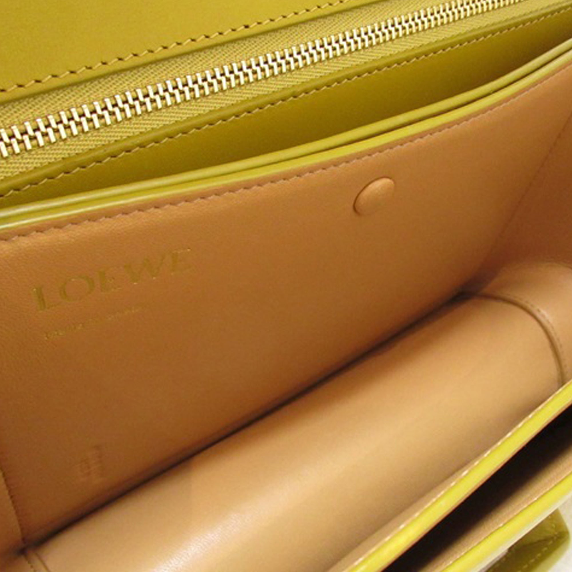 Loewe | Pre-Owned Small Leather Barcelona Crossbody | Yellow