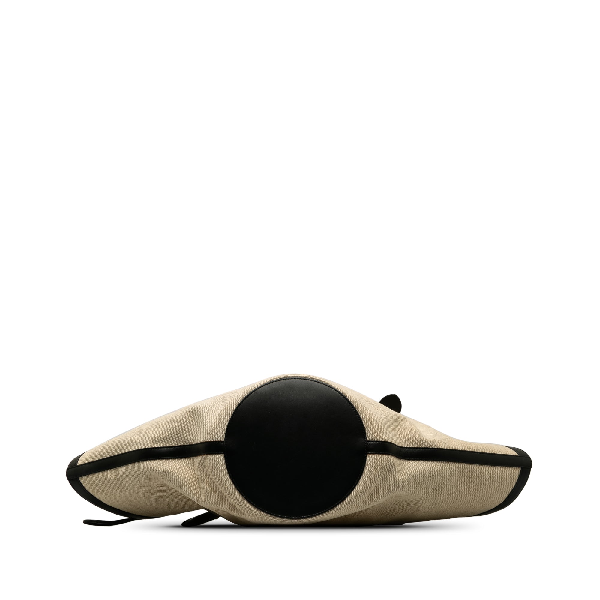 Jil Sander | Pre-Owned Canvas Sombrero Satchel | Brown/Beige