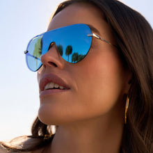 Womens | Imani Sunglasses | Gold | Aquatic Awe Lenses