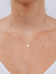 Jac+Jo Icon Vintage Star Heart Pendant | Diamonds | 14K Yellow Gold