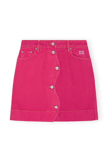 Overdyed Cutline Mini Skirt | Cyclamen