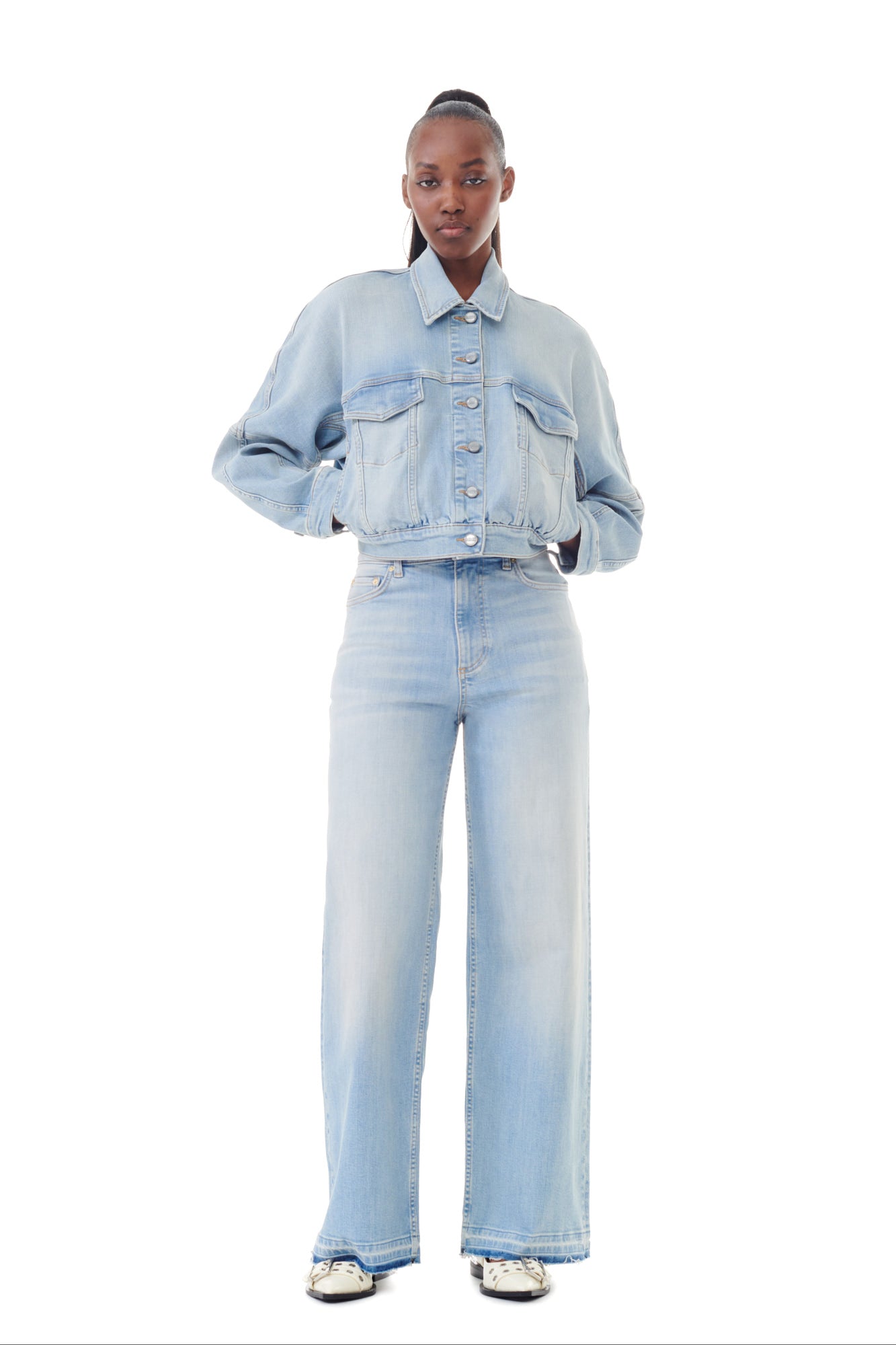 Tint Denim Bomber Jacket | Tint Wash