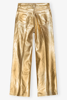 Foil Denim Wide Jeans | Egret