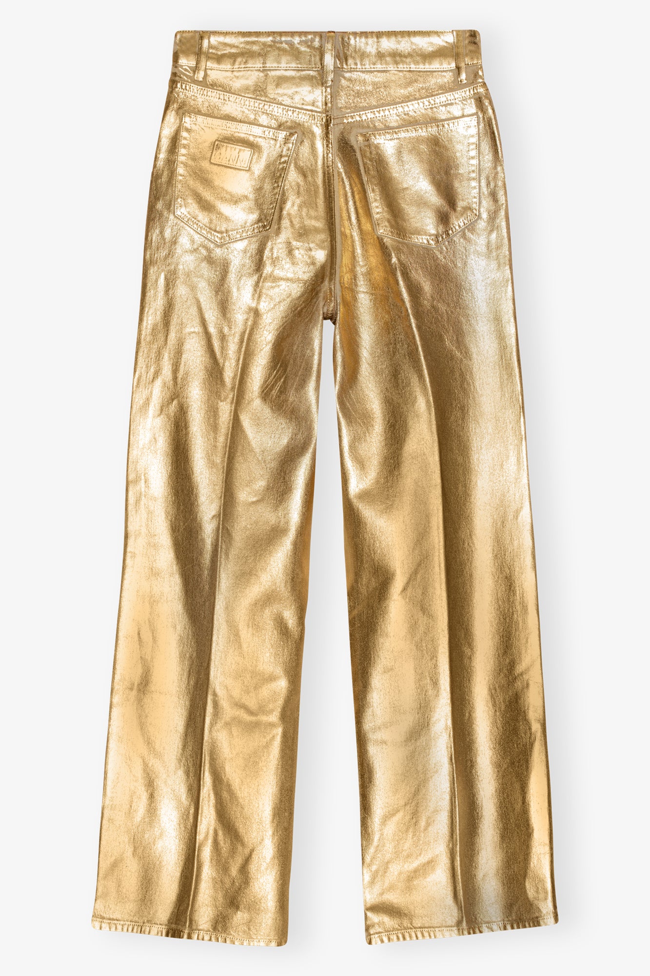 Foil Denim Wide Jeans | Egret