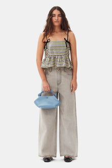 Future Denim Wide Jeans | Gray Quill