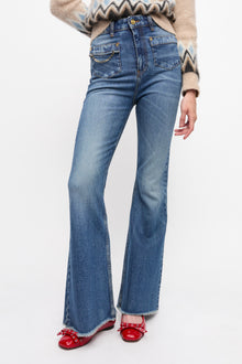 Stretch Future Denim Goddi HW | Mid Blue Vintage