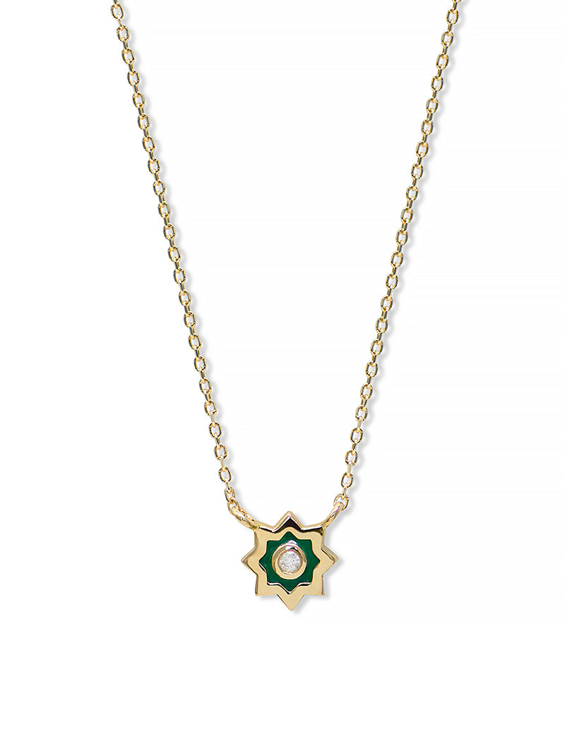 Jac+Jo Marrakesh Star Pendant Necklace | Diamonds | 14K Yellow Gold