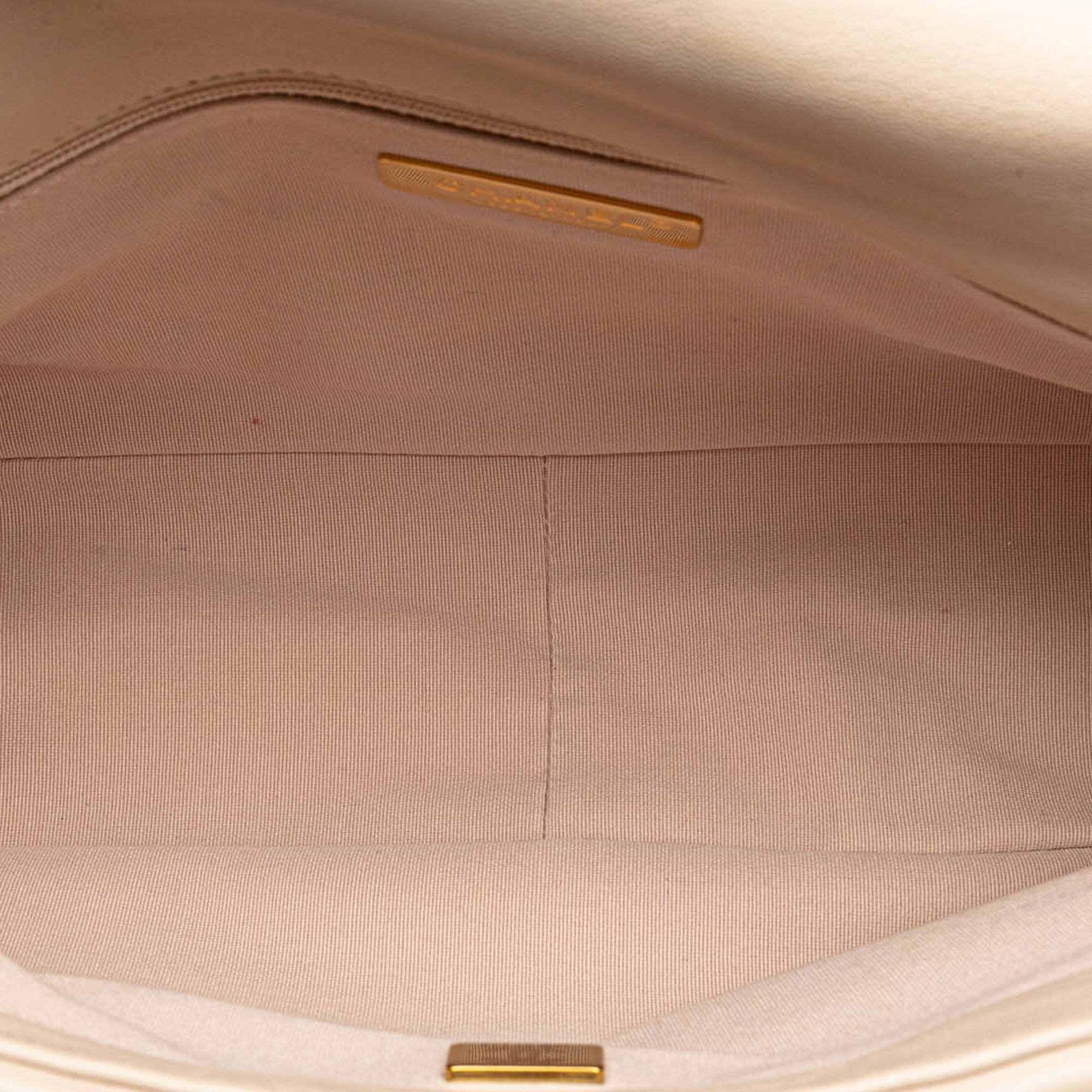 Chanel | Pre-Owned Large Lambskin 19 Flap | Brown/Beige