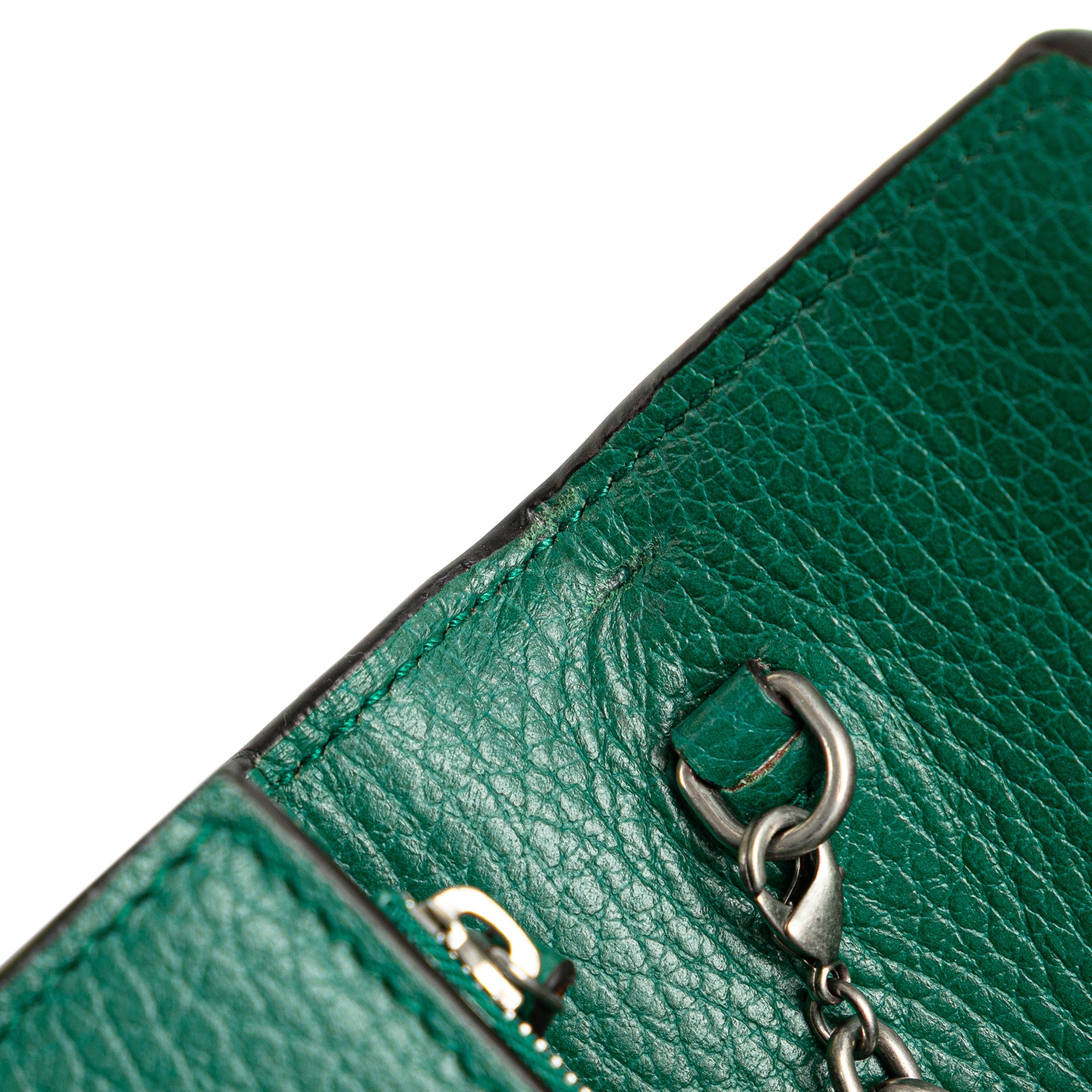 Gucci | Pre-Owned Mini Leather Dionysus Wallet on Chain | Green