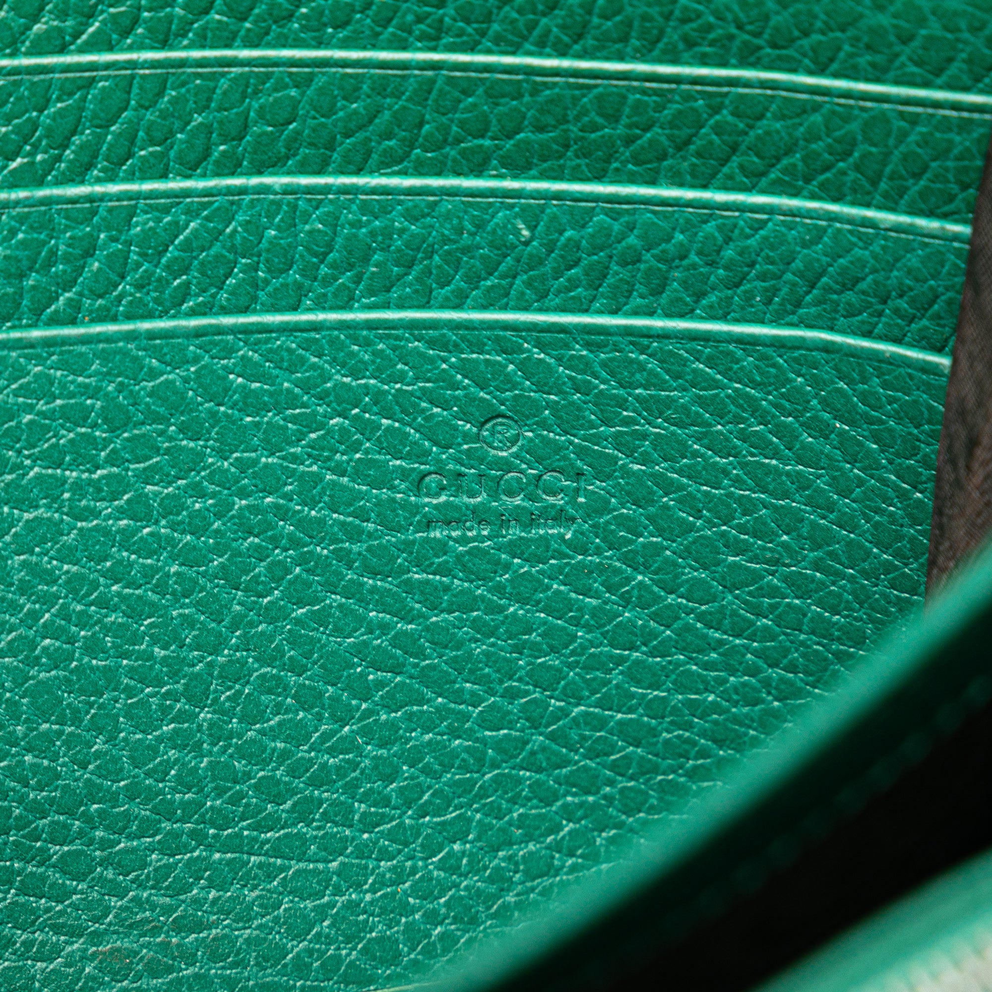 Gucci | Pre-Owned Mini Leather Dionysus Wallet on Chain | Green