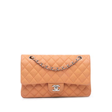 Chanel | Pre-Owned Medium Classic Caviar Double Flap | Orange/Peach