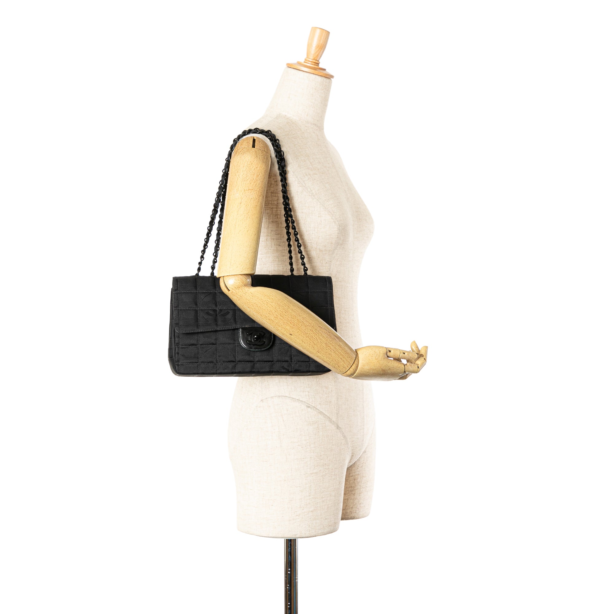 Chanel | Pre-Owned New Travel Line Medium Nylon Single Flap | Black