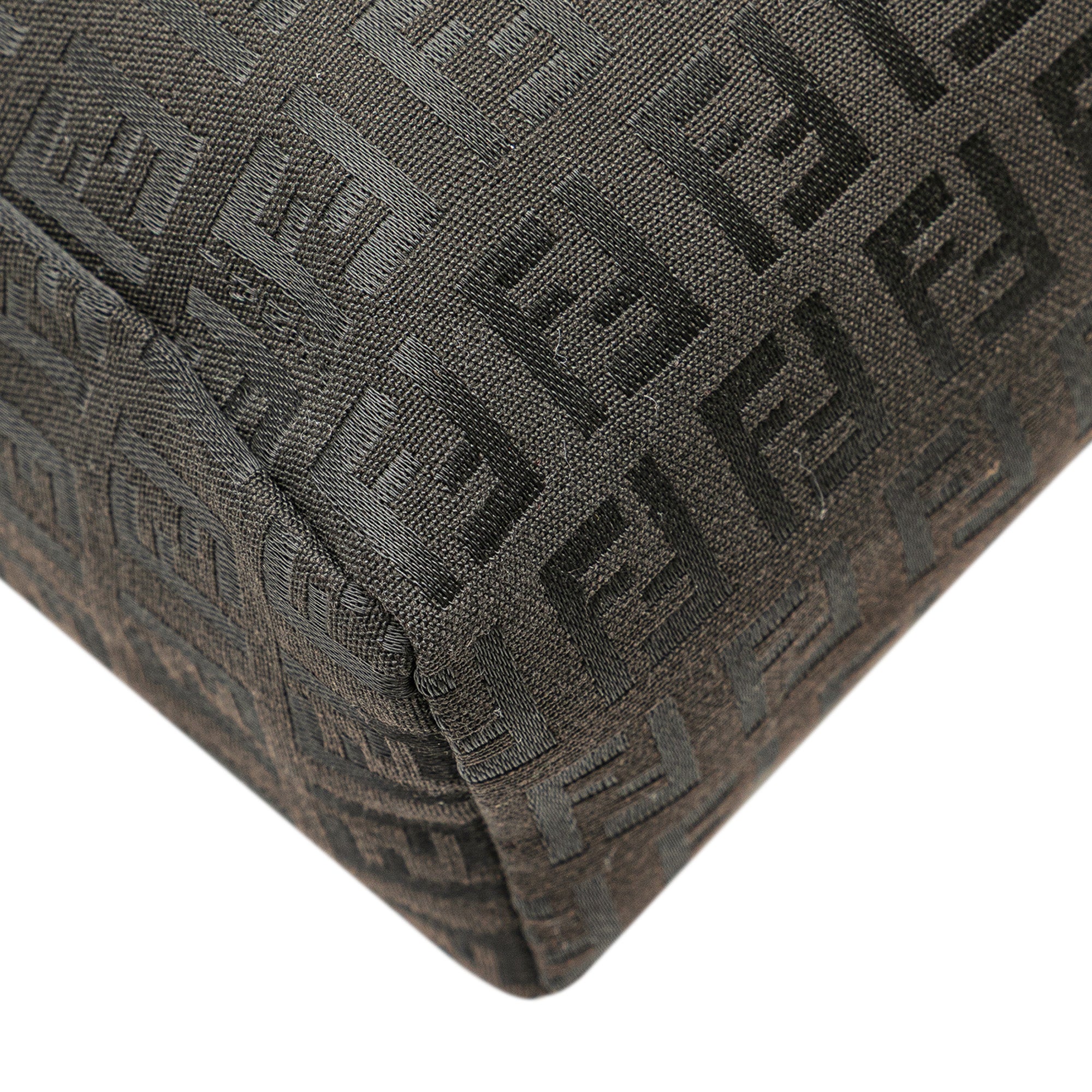 Fendi | Pre-Owned Mini Zucchino Canvas Handbag | Black