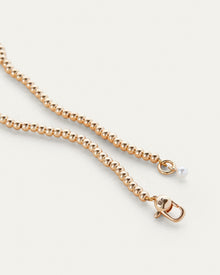 Glass Pearls | Daphne Necklace | Gold Tone Dipped Brass