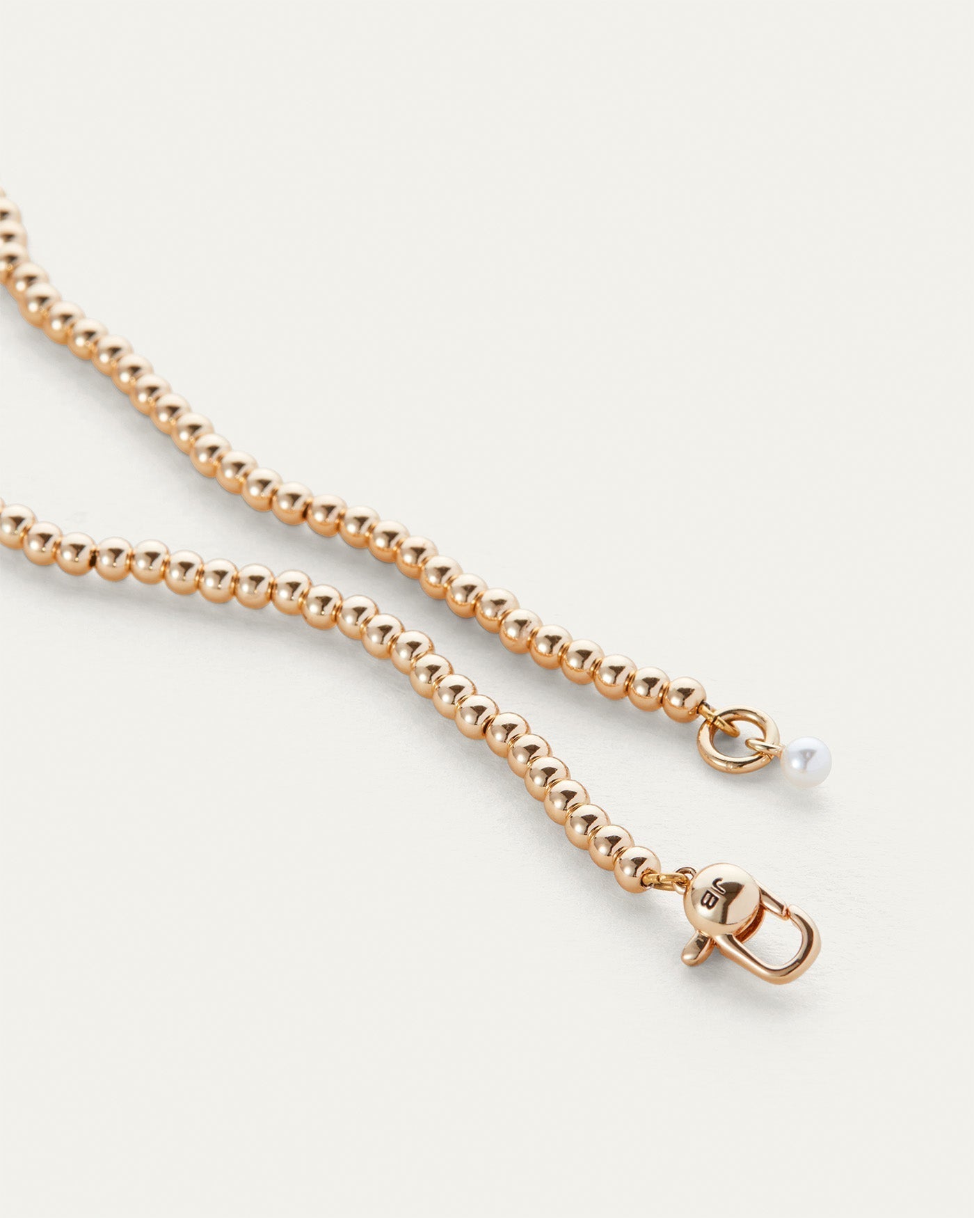 Glass Pearls | Daphne Necklace | Gold Tone Dipped Brass