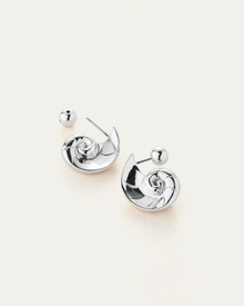 Dylan Earrings | Silver Dipped Brass