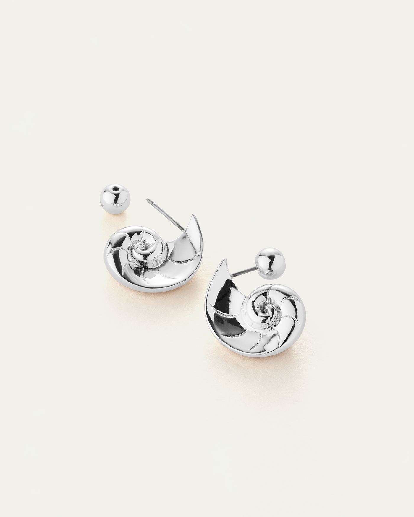 Dylan Earrings | Silver Dipped Brass
