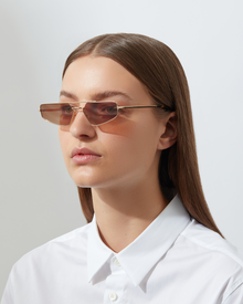 The Pilot | Gold | Brown Gradient Lenses