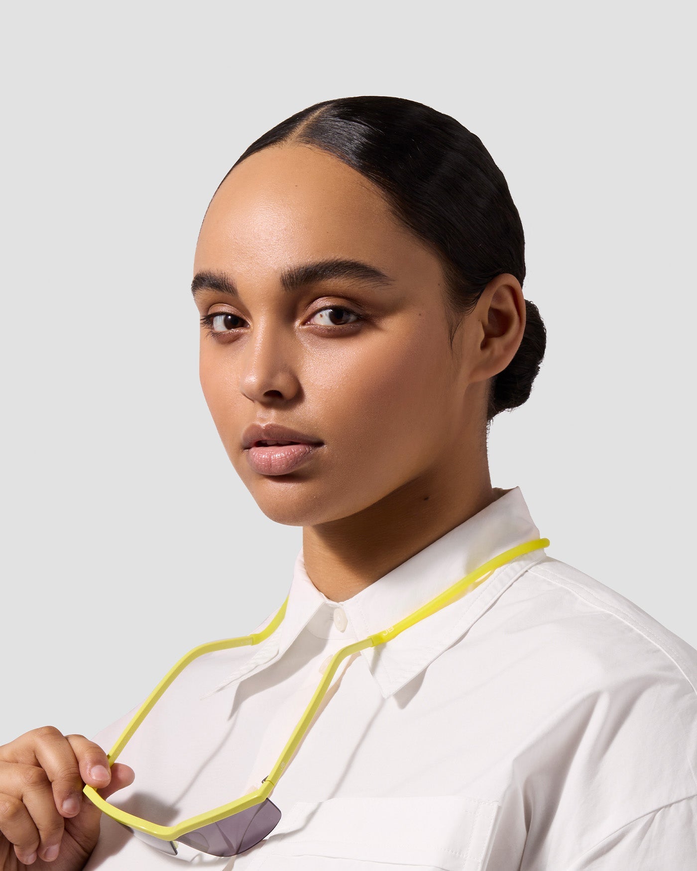 The Visor | Lemon | Grey Lenses