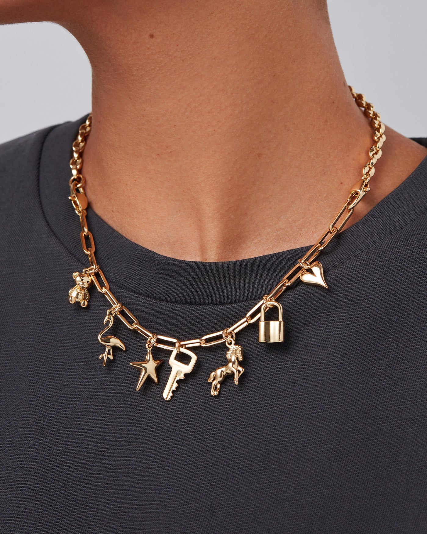 Multi-Wear Charm Necklace Kit | Gold Tone Dipped Brass