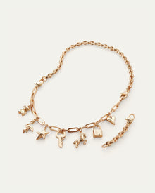 Multi-Wear Charm Necklace Kit | Gold Tone Dipped Brass