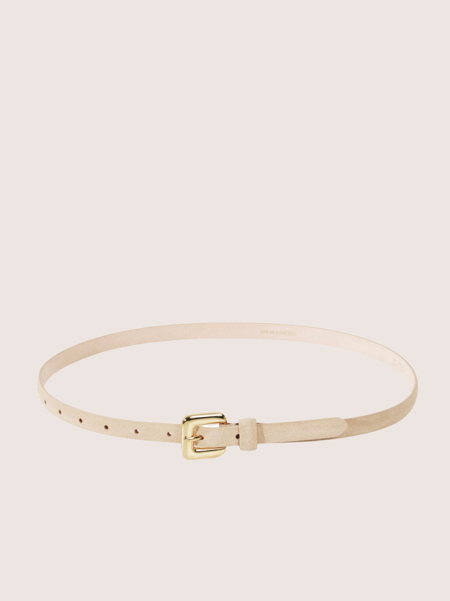 Mara Belt | Beige & 24K Gold