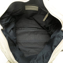 Balenciaga | Pre-Owned Lambskin Motocross Classic Bridge Satchel | Gray/Light Gray