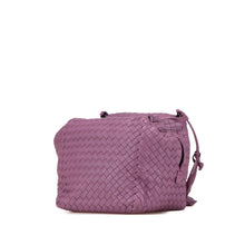 Bottega Veneta | Pre-Owned Nappa Intrecciato Cube Crossbody | Purple