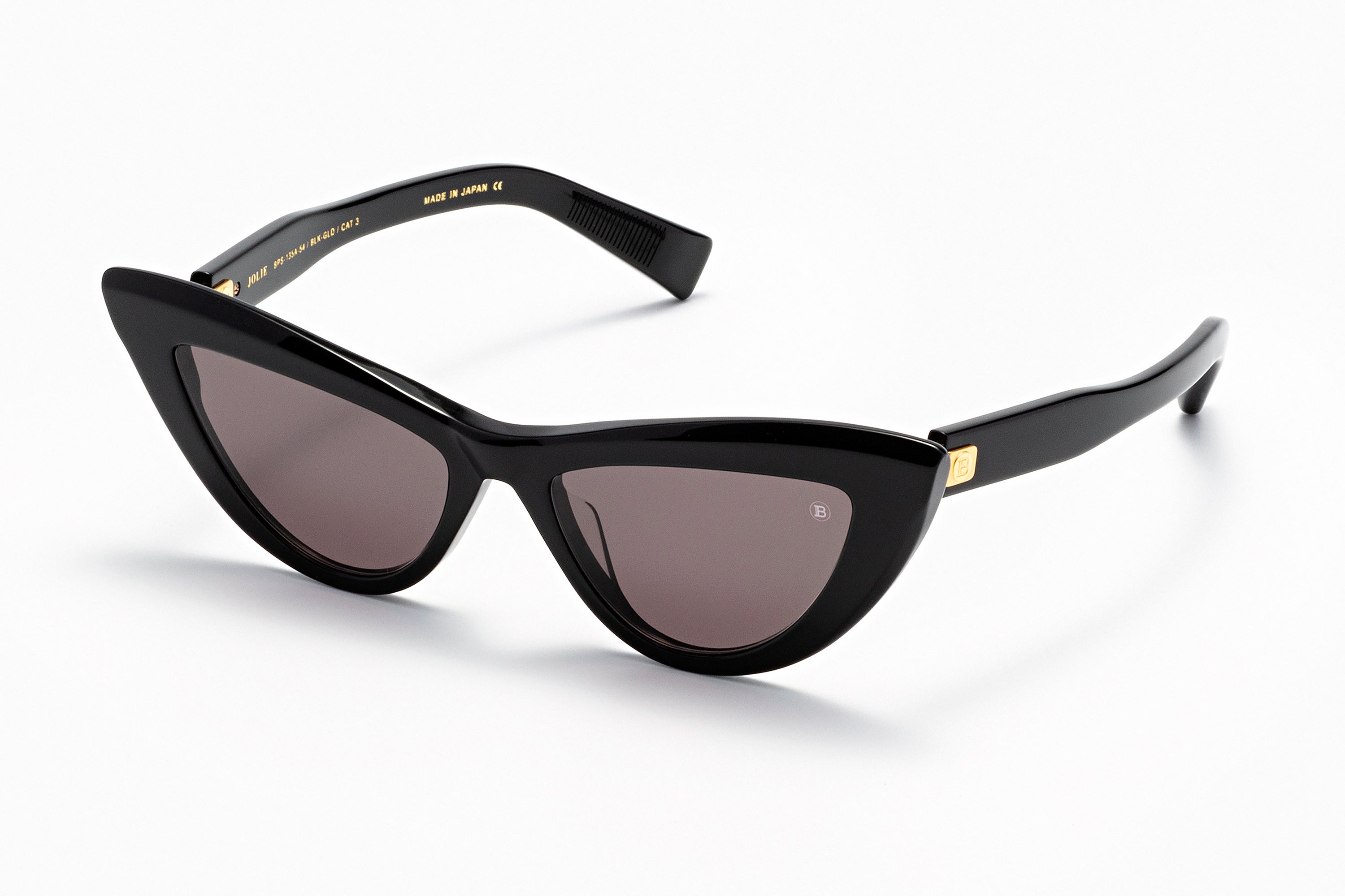 Womens | Jolie Sunglass | Black - Gold | Dark Grey