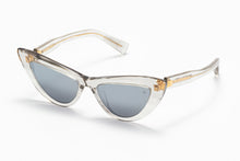 Womens | Jolie Sunglass | Crystal Grey - Gold | Dark Grey w/ Silver Mirror