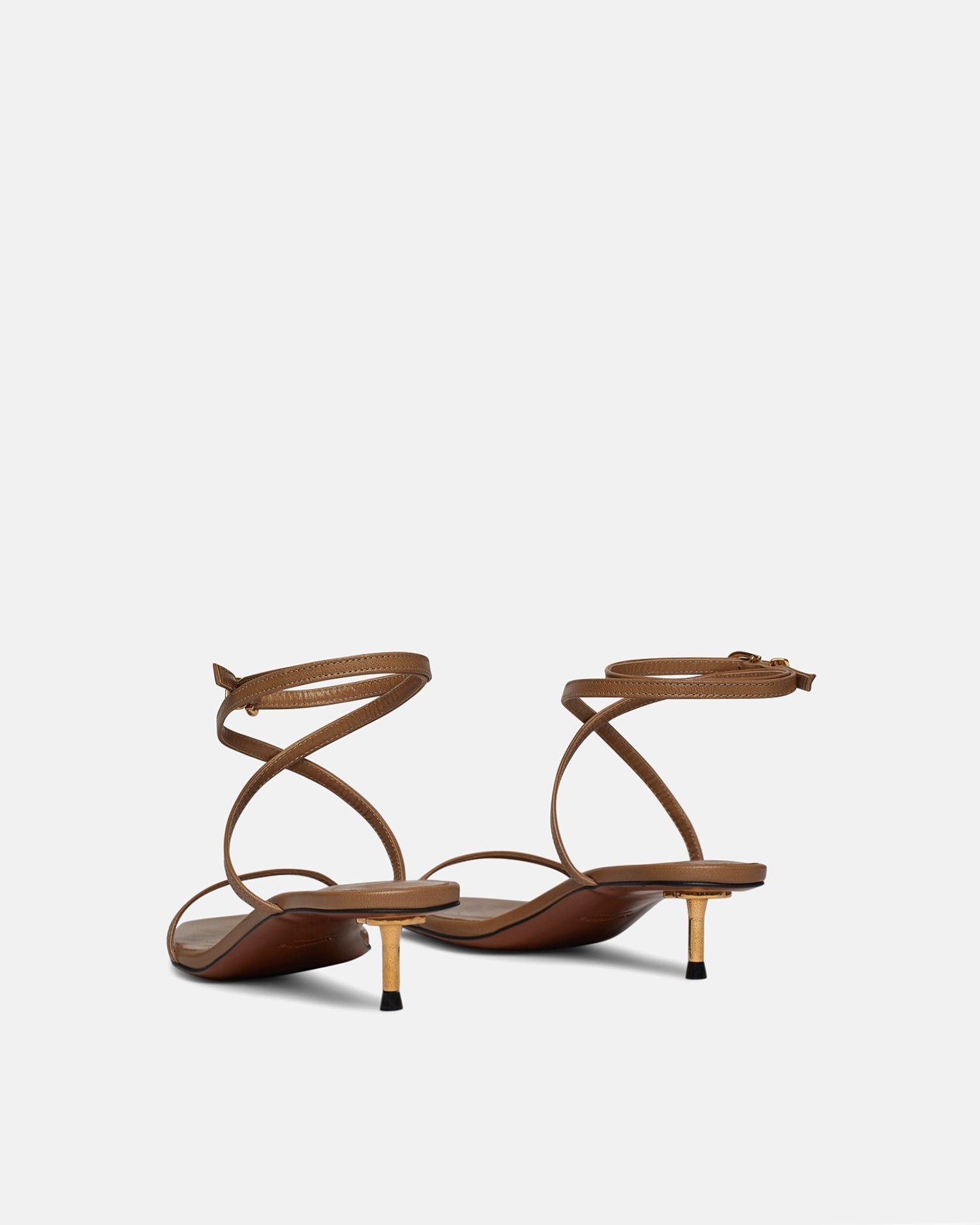 Womens | Jol Leather Sandals | Nut Brown