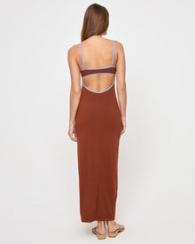 Jordana Dress | Tobacco Peri Blue