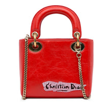 Dior | Pre-Owned Mini Calfskin Sequin Embellished Lady - I | Red