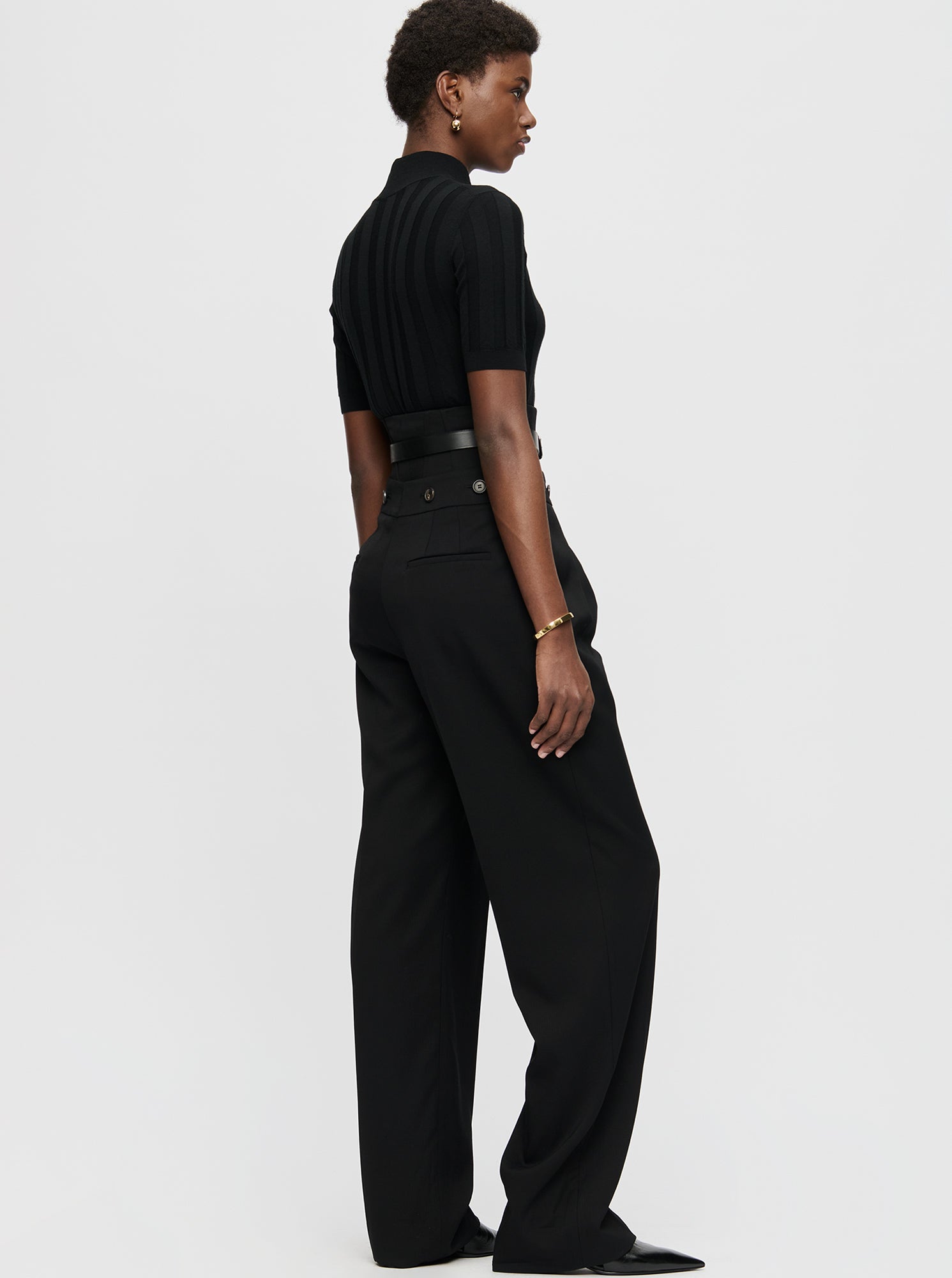 Juno Corset Waist Pant | Black