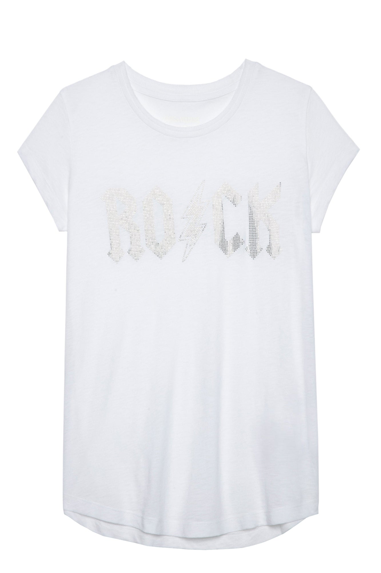 Skinny Rock Flash Strass  | White