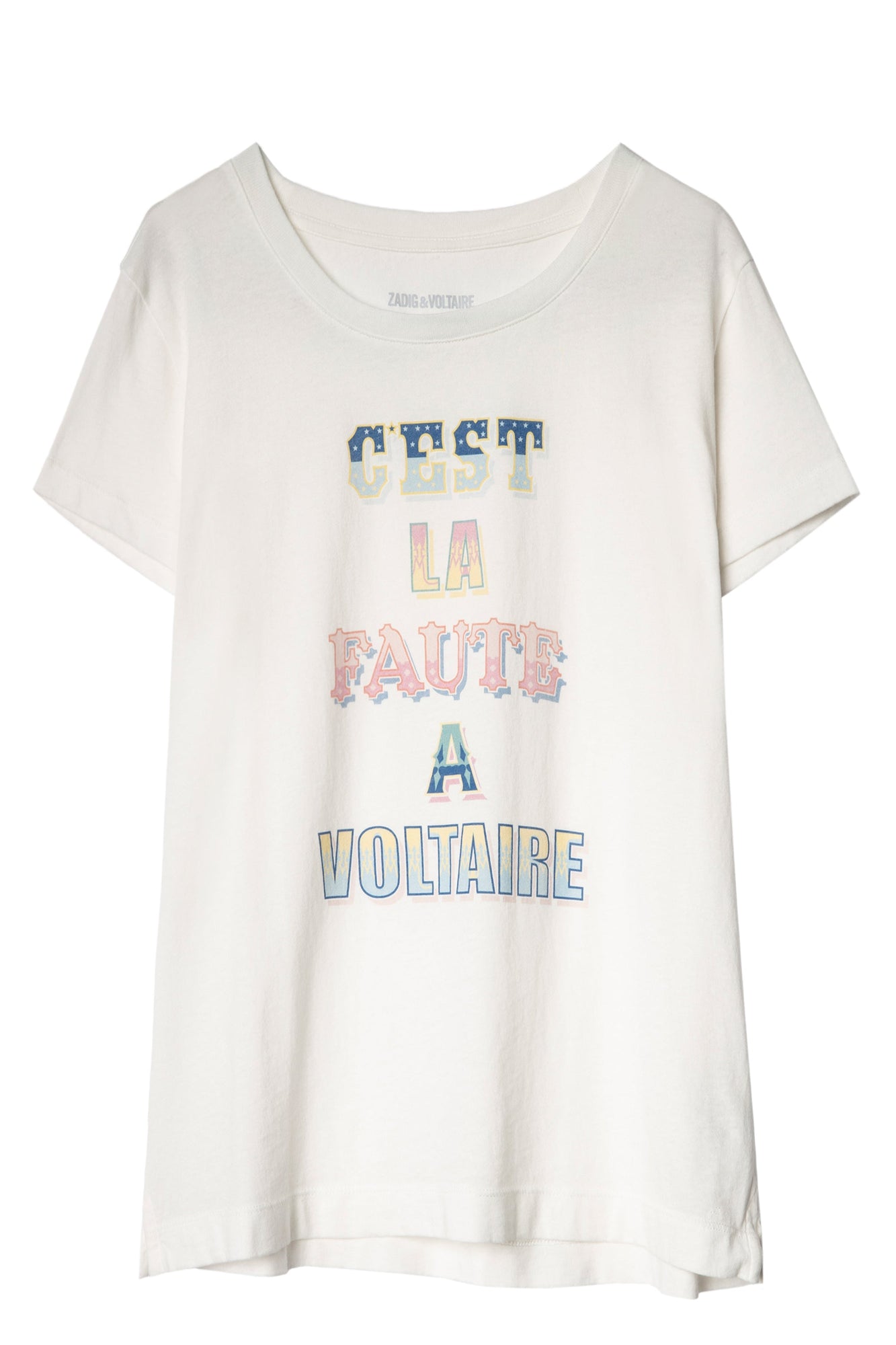 Alys Clfav T-Shirt Coton Print  | Ecru