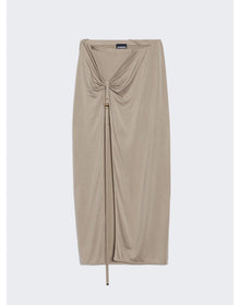 Jacquemus | Women | La Jupe Pareo Croissant Skirt | Light Khaki