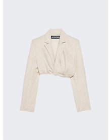 Jacquemus | Women | La Veste Bahia Courte Jacket | Light Beige