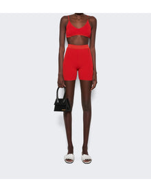 Jacquemus | Women | Le Short Pralu | Dark Red